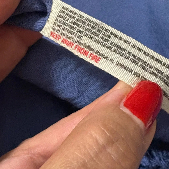 Free People Intimately Blue Handkerchief Frayed Hem. Double Shoulder Straps - Picture 10 of 12